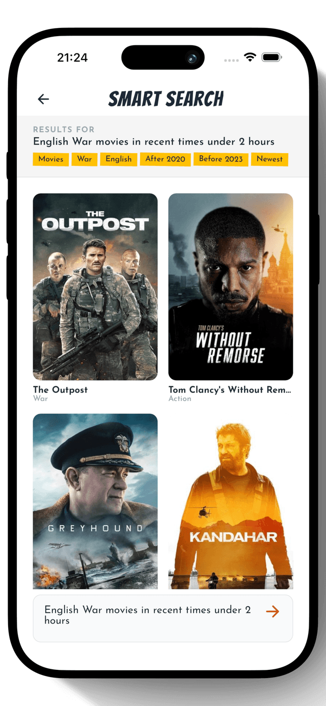 Smart search for movies and TV shows