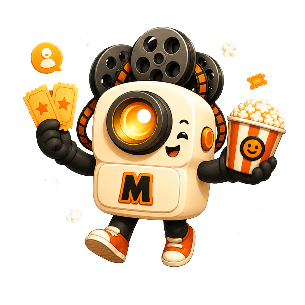 Matinee Movie Night mascot